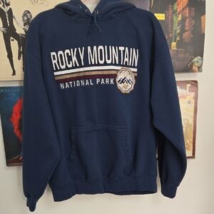 Rocky Mountain National Park Navy Pullover Hoodie